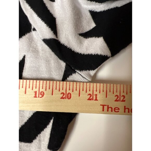 Ashley Stewart Black White Large Houndstooth Print Swing Top Women's 18 20 - Picture 5 of 8